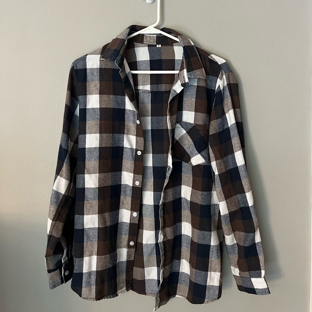 Men’s Small Brown Flannel